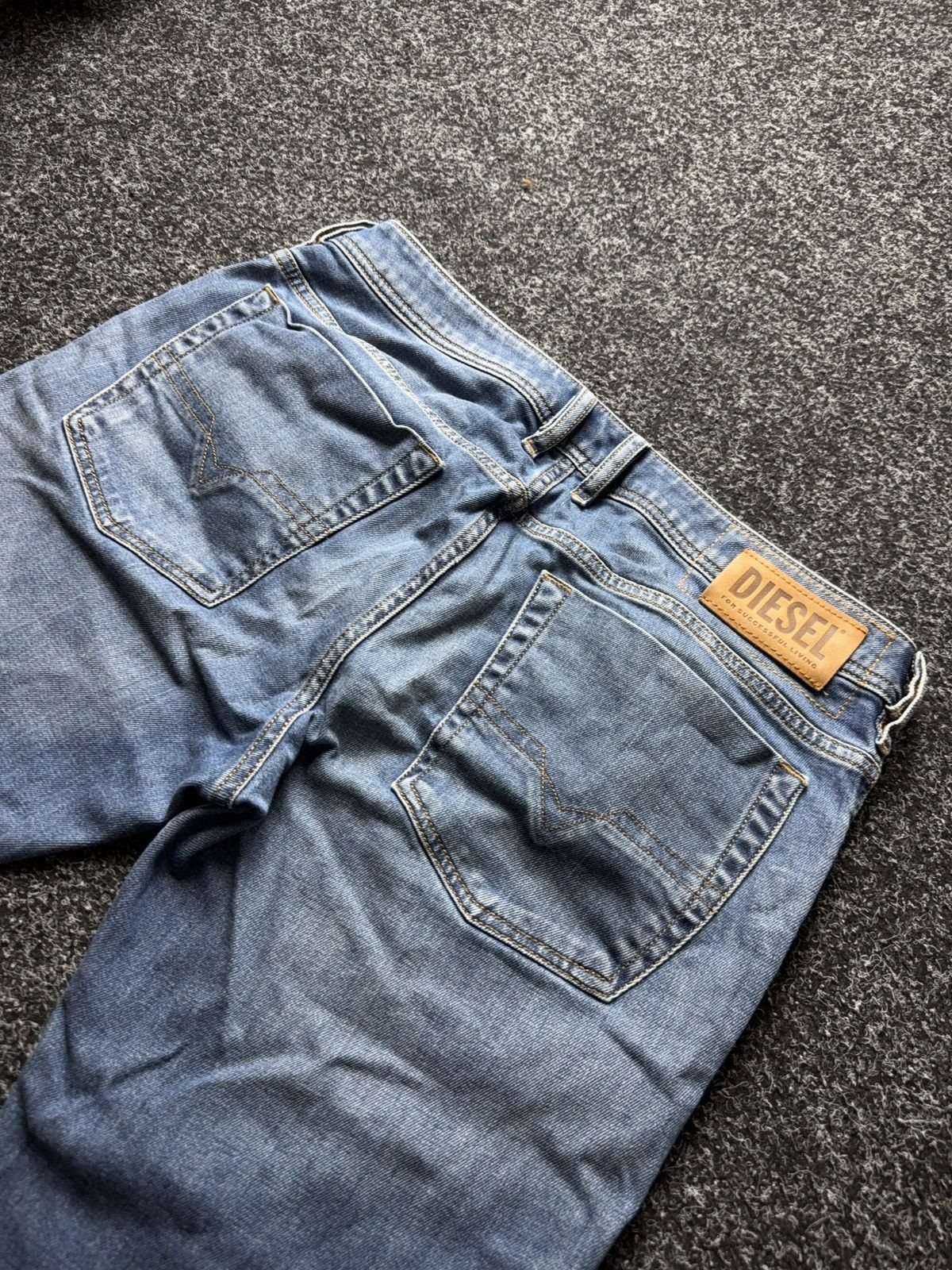 Diesel Vintage Luxury 00s Diesel Distressed Zatiny Jeans Y2K Denim Size US 33 - 20 Thumbnail