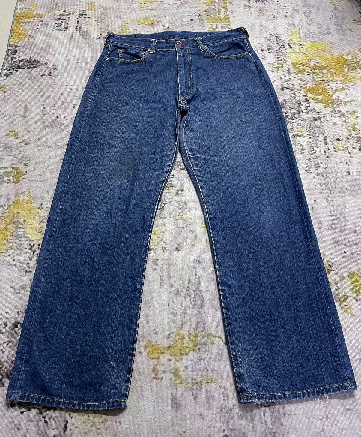 Japanese Brand Japanese Cune Embroidered Jeans Painted Size US 34 / EU 50 - 1 Thumbnail