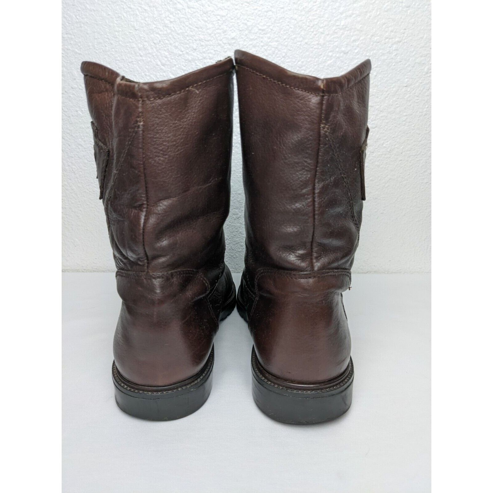 Other Vtg Sherpa Lined Pull On Leather Boot Yellowstone Park 44 Size US 11 / EU 44 - 7 Thumbnail