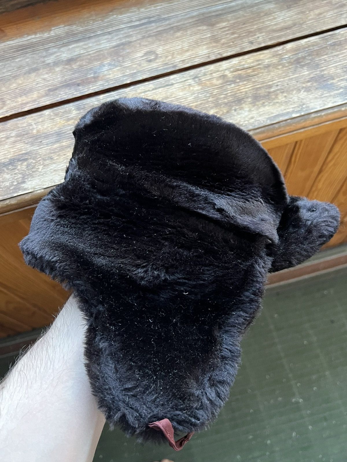 Vintage Y2K Faux Fur Ushanka Vintage Fuzzy Trapper Hat Huge Size ONE SIZE - 7 Thumbnail
