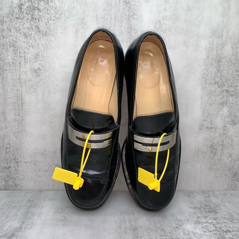 Gucci Gucci Black Loafers with Unique Detailing -2508 Size US 6.5 / EU 39-40 - 4 Thumbnail