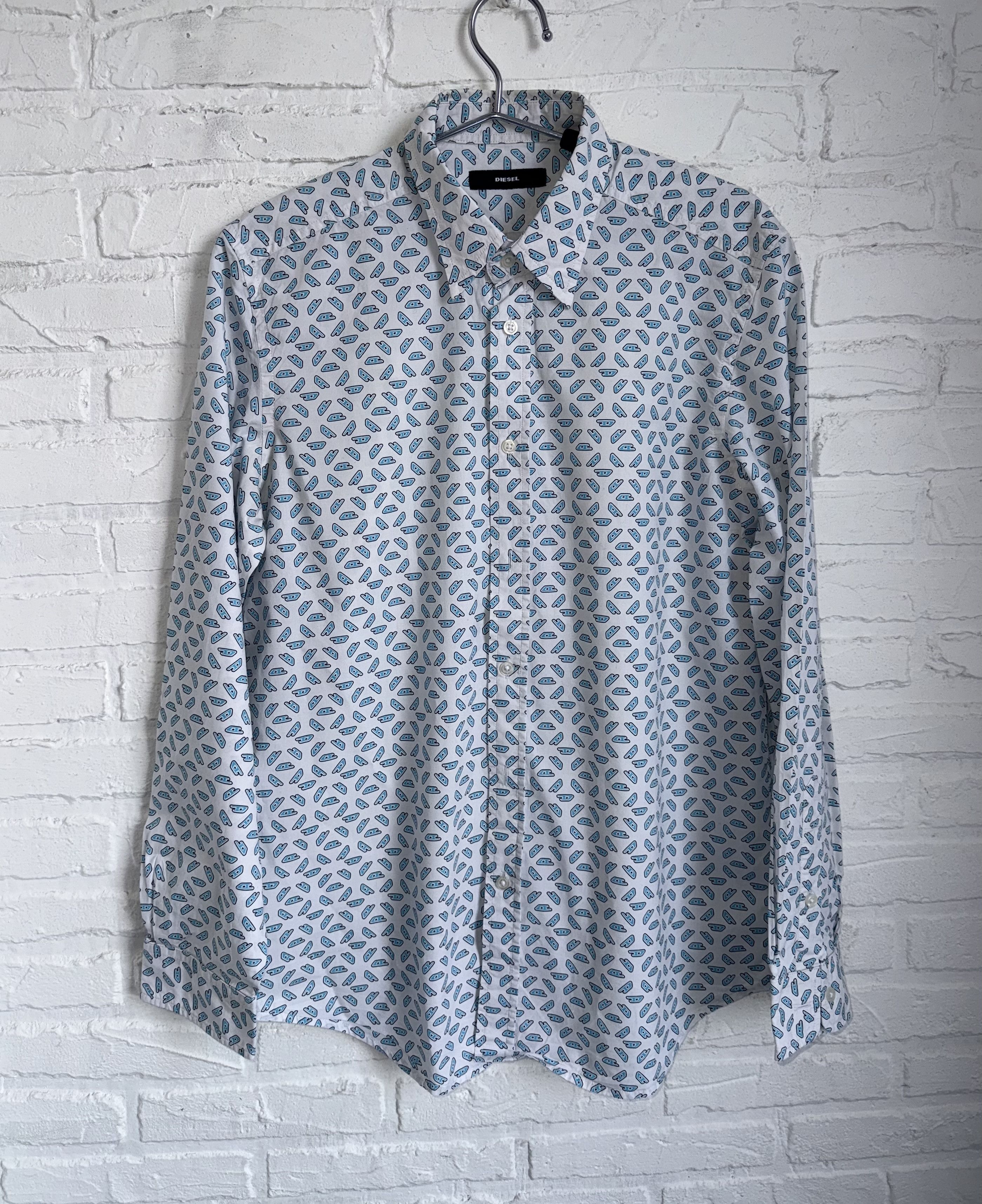 Diesel Diesel D Logo monogram shirt y2k Size US M / EU 48-50 / 2 - 1 Thumbnail