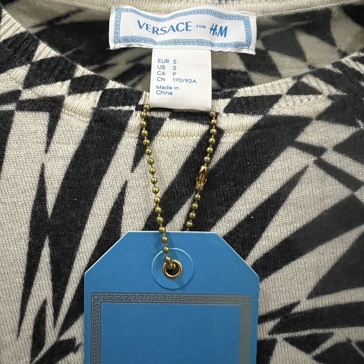 H&M × Versace Versace x H&M Cashmere Blend Geometric Sweater Size US S / EU 44-46 / 1 - 5 Thumbnail