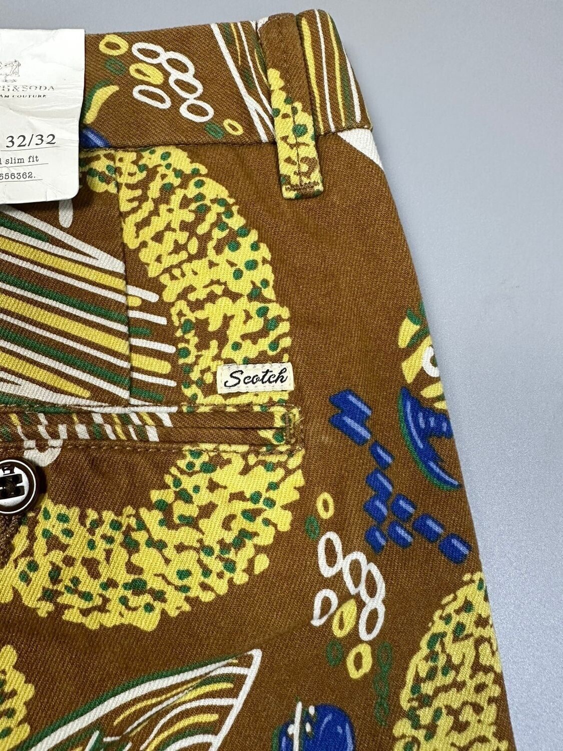 Scotch & Soda Brown Hawaiian Style Chino Scotch&Soda Size US 31 - 2 Thumbnail