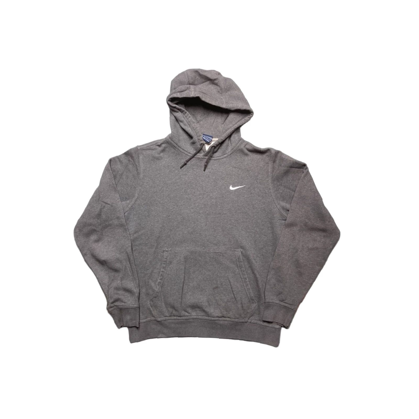 Nike VINTAGE Nike pullover hoodie sweatshirt swoosh check logo gray blank medium Size US M / EU 48-50 / 2 - 1 Thumbnail