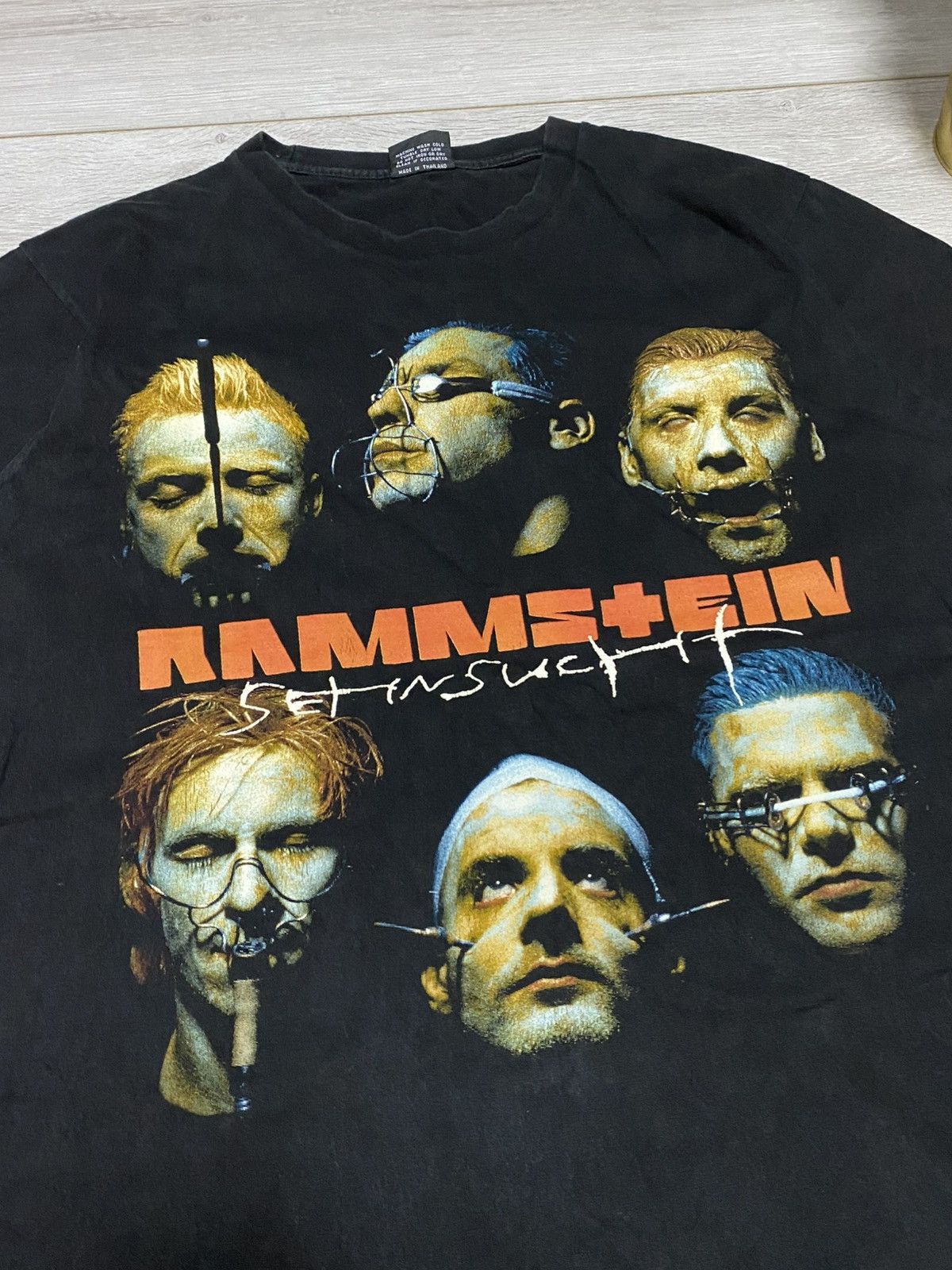 Band Tees Rammstein Sehnsucht tee shirt faces band album vintage Size US L / EU 52-54 / 3 - 5 Thumbnail