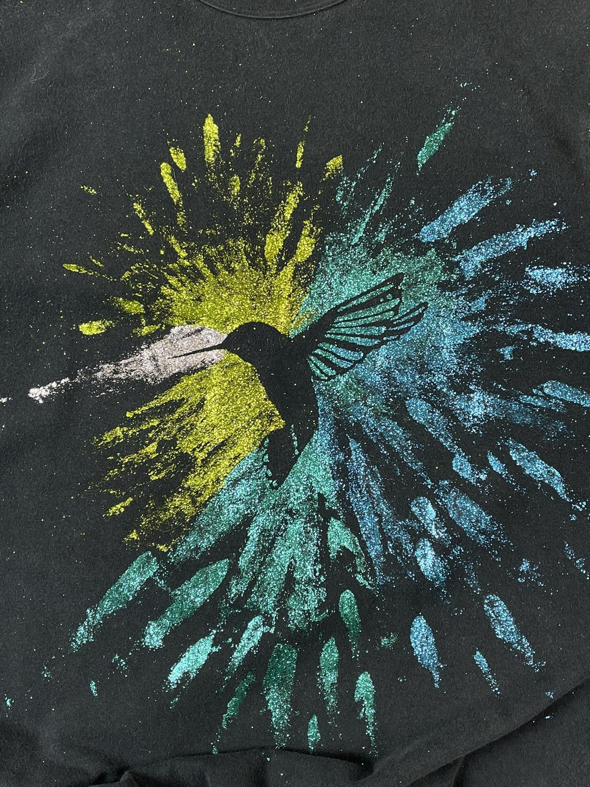Dolce & Gabbana × Vintage Vintage 90s Dolce & Gabbana Colibri Shiny Faded Longsleeve Size US M / EU 48-50 / 2 - 5 Thumbnail