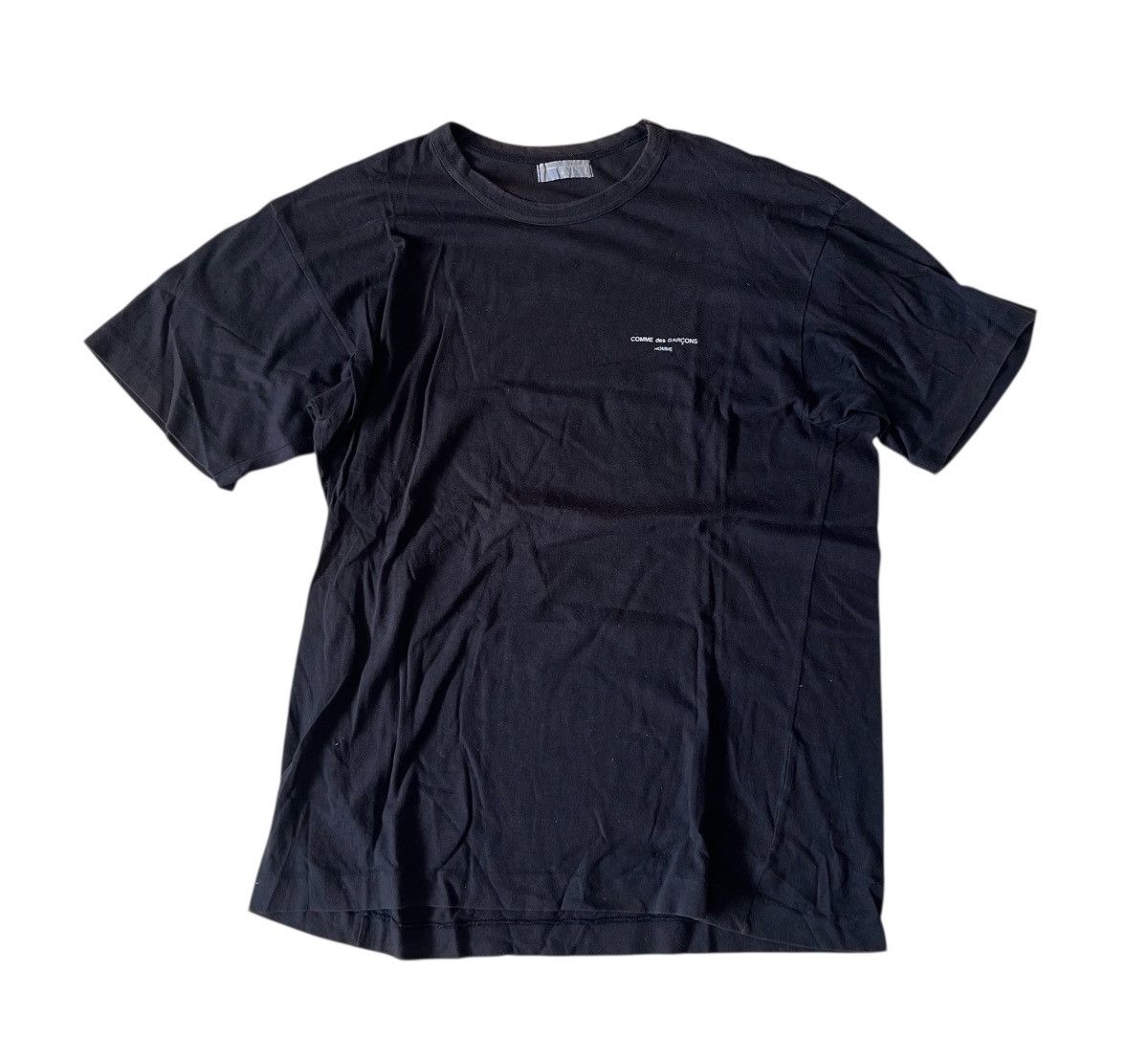 Comme des Garcons Short Sleeve Black CDG 1986 ete logo print T