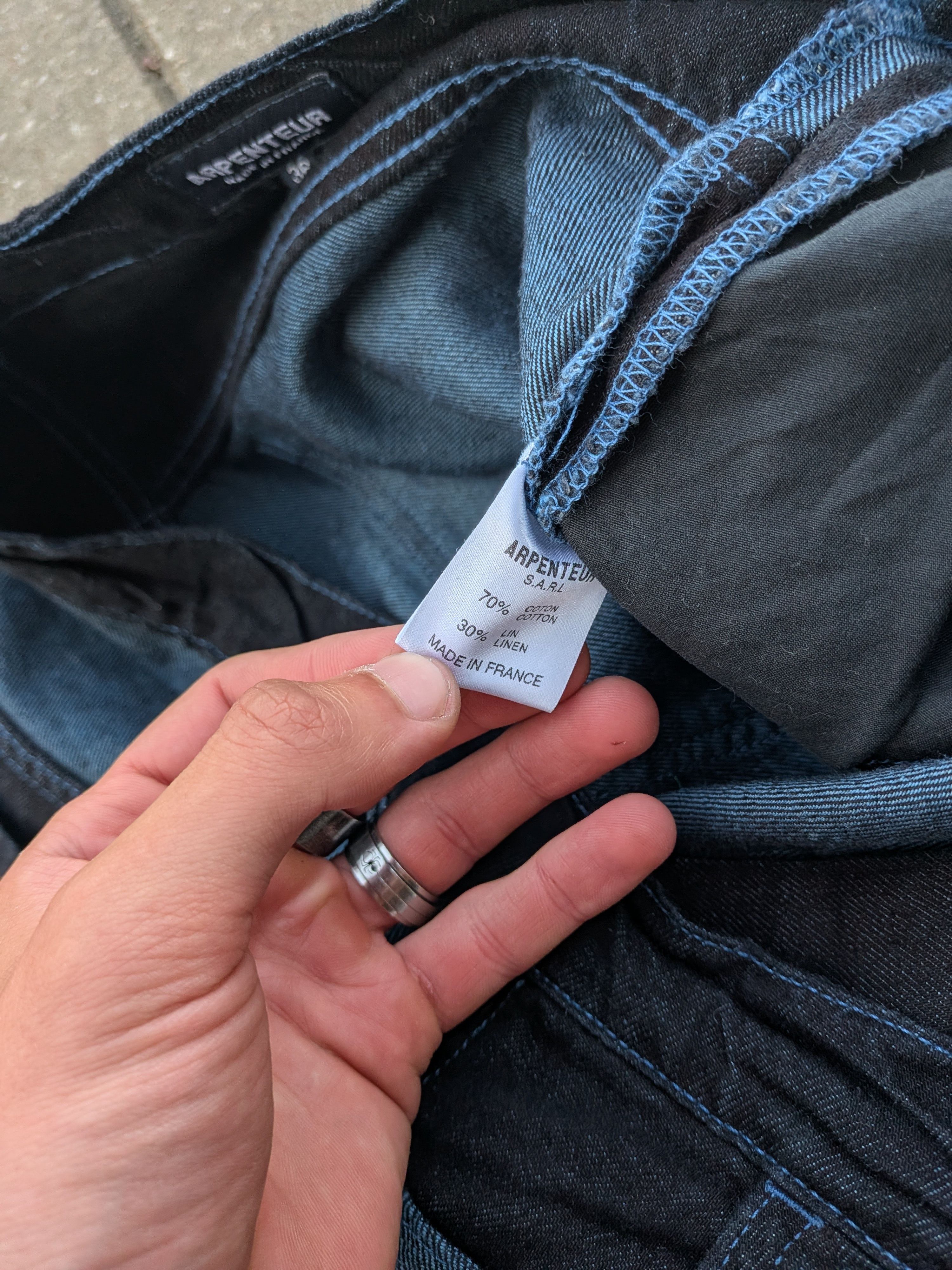 Arpenteur Arpenteur Woad Dyed 70/30 Cotton Linen Pants Size US 36 / EU 52 - 5 Thumbnail
