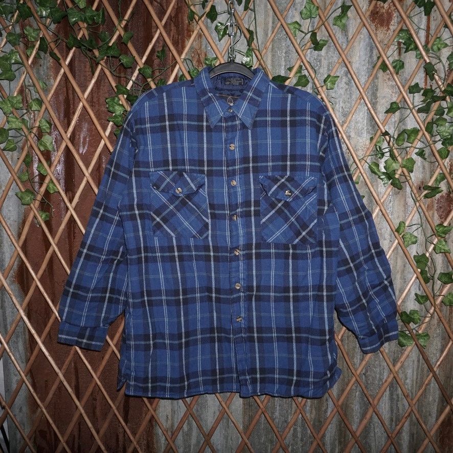 Vintage Large - Vintage Y2K blackpacker plaid puffer flannel jacket Size US L / EU 52-54 / 3 - 1 Thumbnail