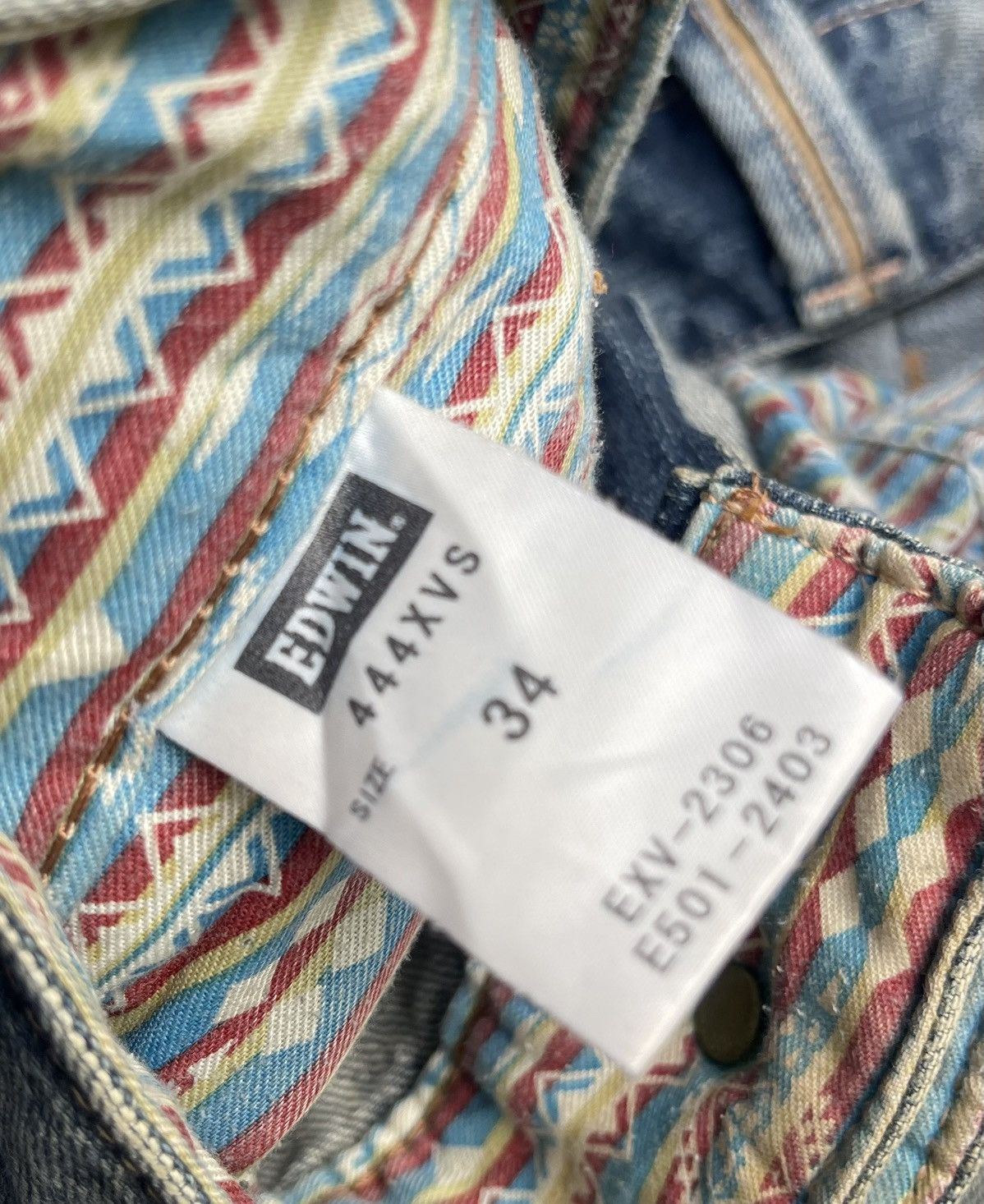 Edwin Edwin Vintage Denim Jeans Western Zipper Pocket Design Size US 34 / EU 50 - 6 Thumbnail