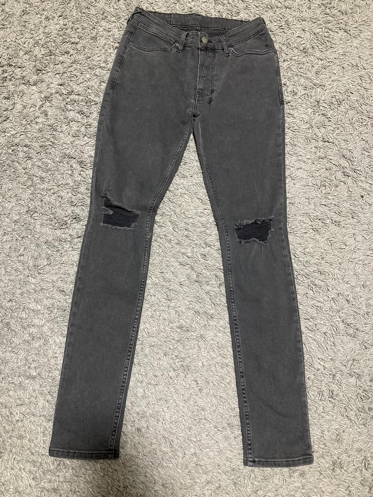 Distressed Grey Jeans
