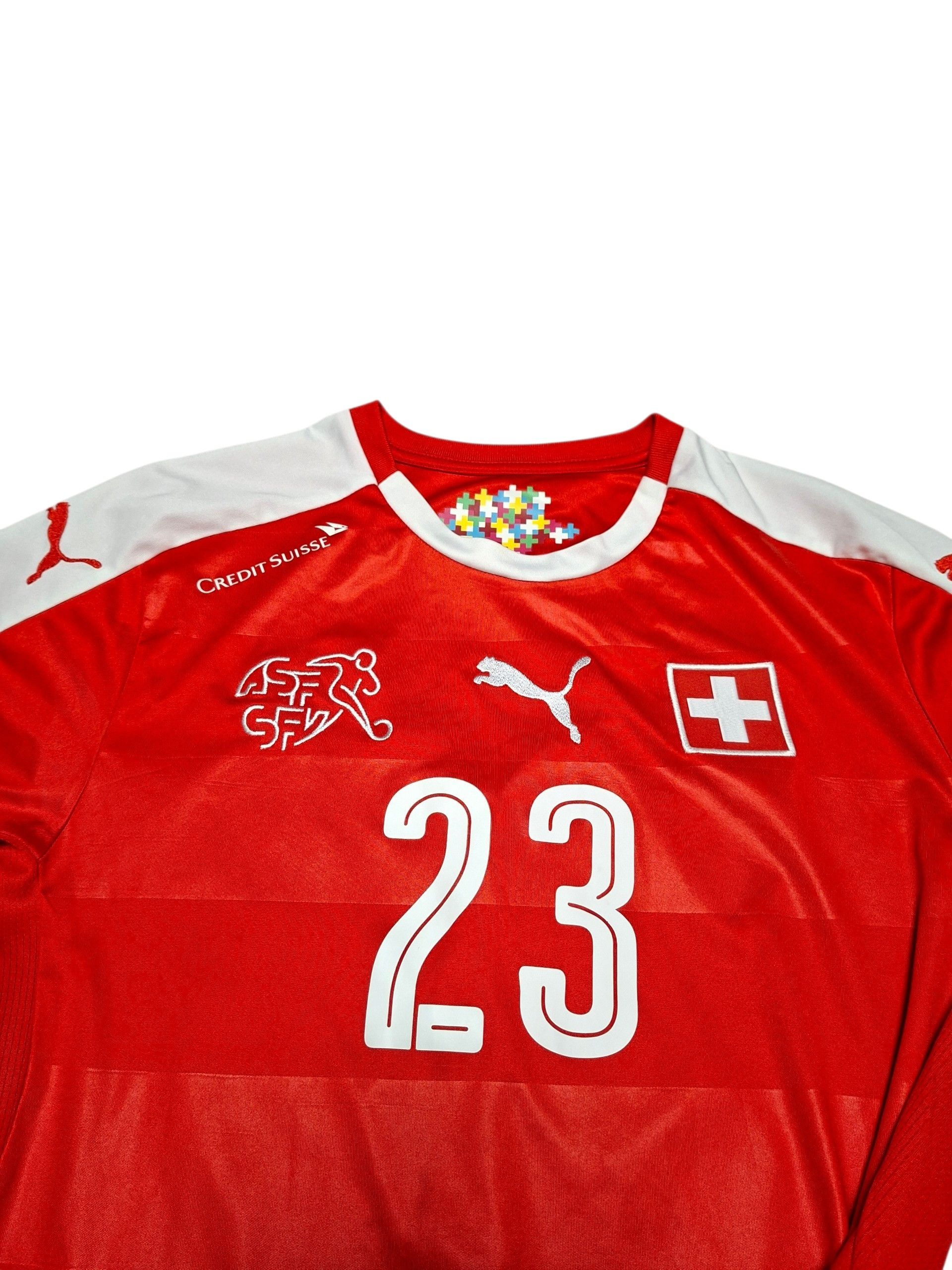 Puma SHAQIRI SWITZERLAND PUMA VINTAGE 2016 SOCCER JERSEY Size US S / EU 44-46 / 1 - 2 Thumbnail