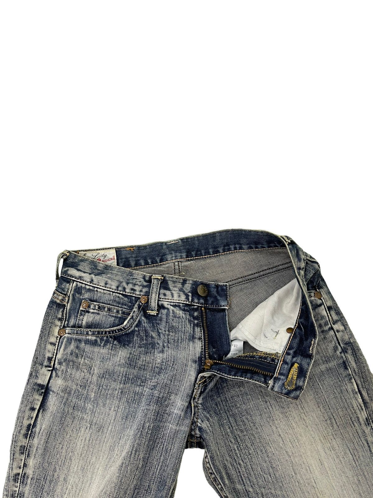 Lee Flare Jeans Lee Japan Faded Distress Low Rise Boot Cut 7🟦2 Size US 28 / EU 44 - 9 Thumbnail