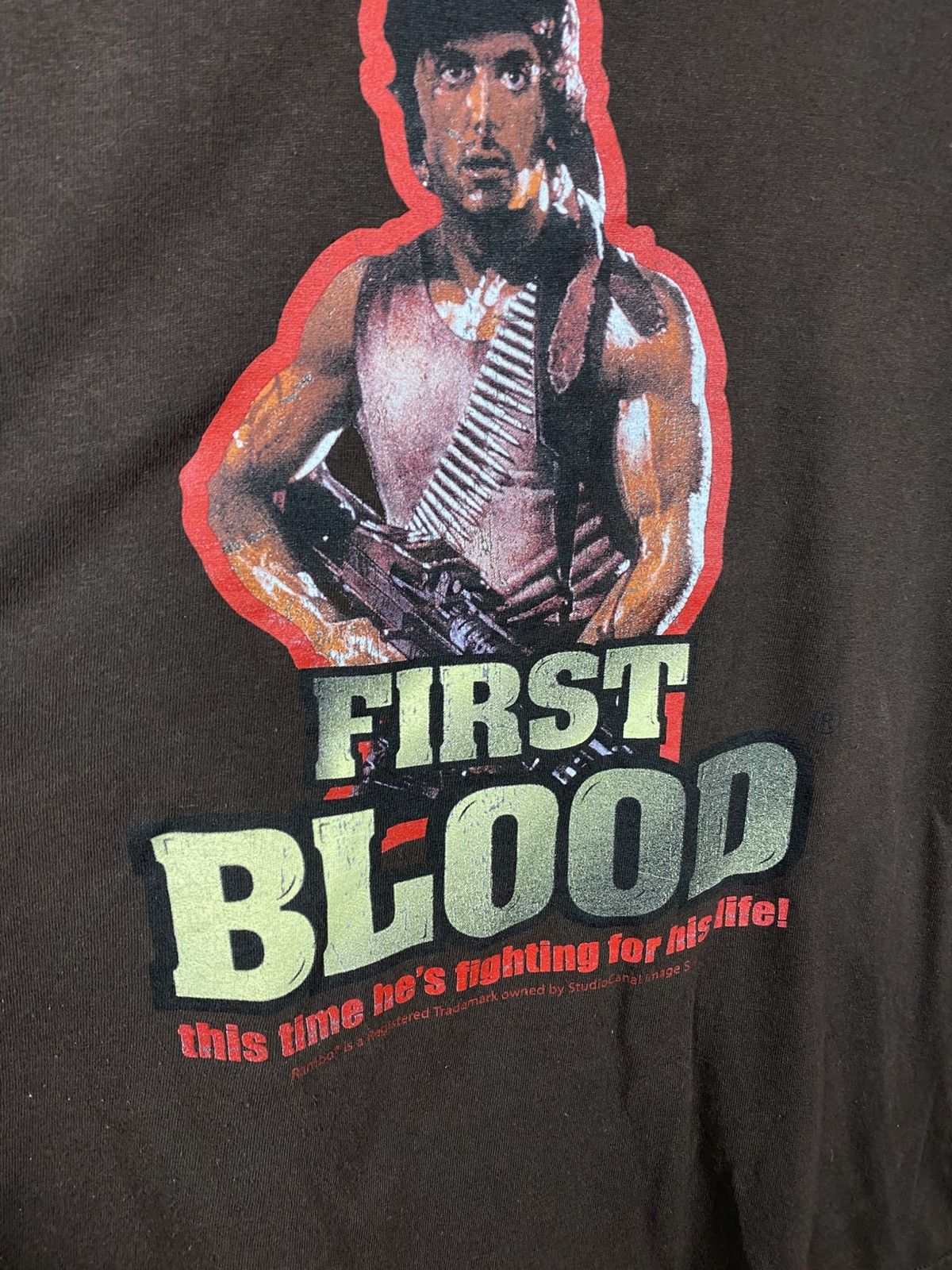 Vintage 💪Vintage 00s T-Shirt Rembo First Blood VTG Tee💪 Size US M / EU 48-50 / 2 - 3 Thumbnail