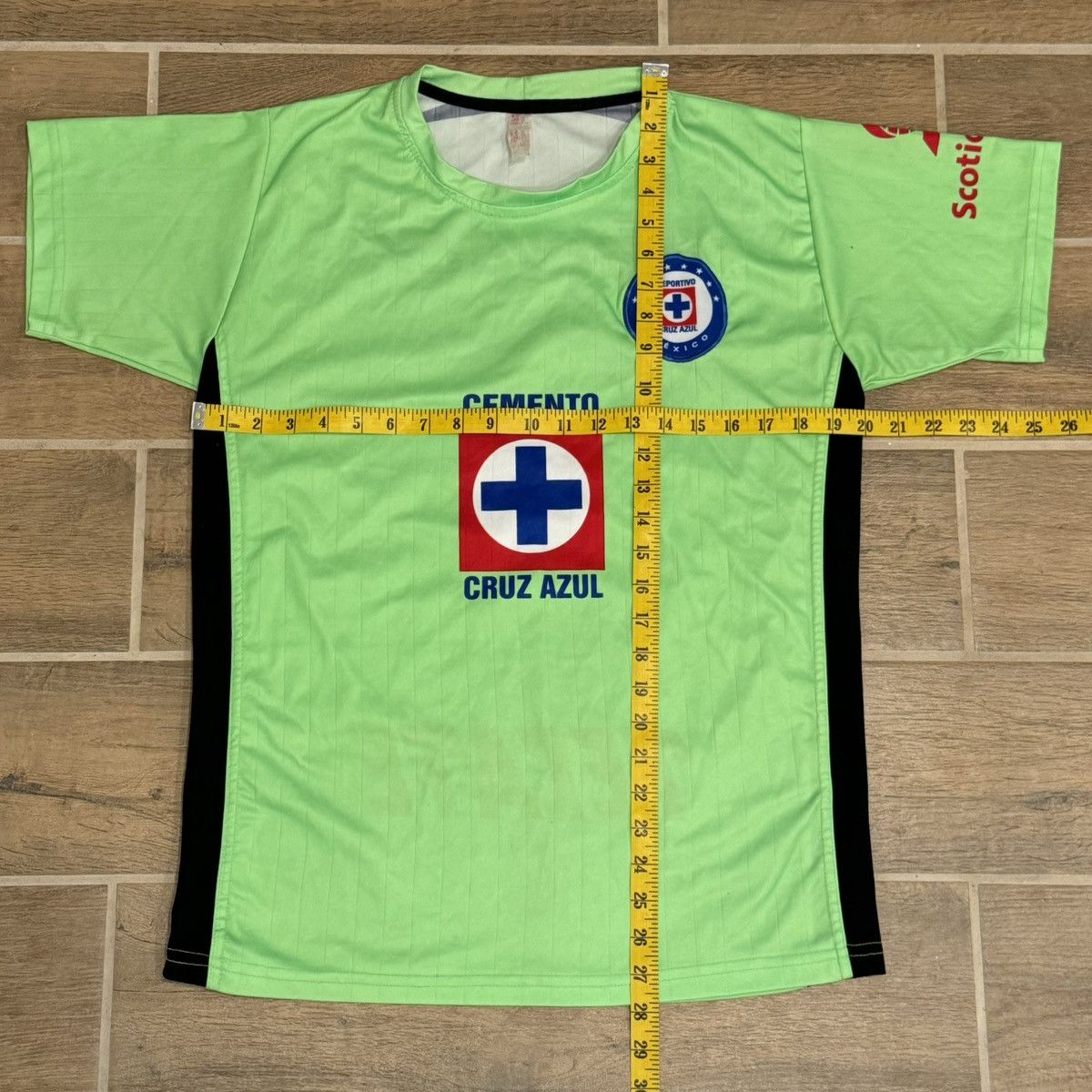 2014/2015 Cemento Cruz Azul Soccer Futbol Green Third Jersey