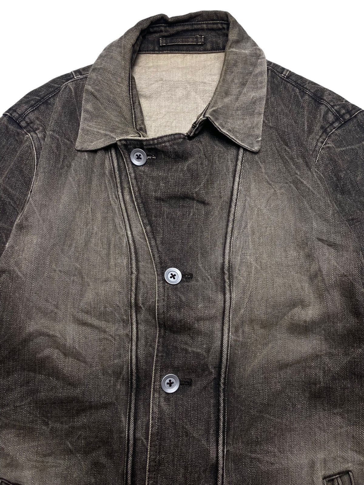 If Six Was Nine 1990s Jun Men - Mud Wash Denim Jacket Size US L / EU 52-54 / 3 - 5 Thumbnail