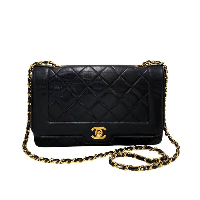 Chanel CHANEL Diana Flap 25cm Matelasse Lambskin Leather Mini Shoulder