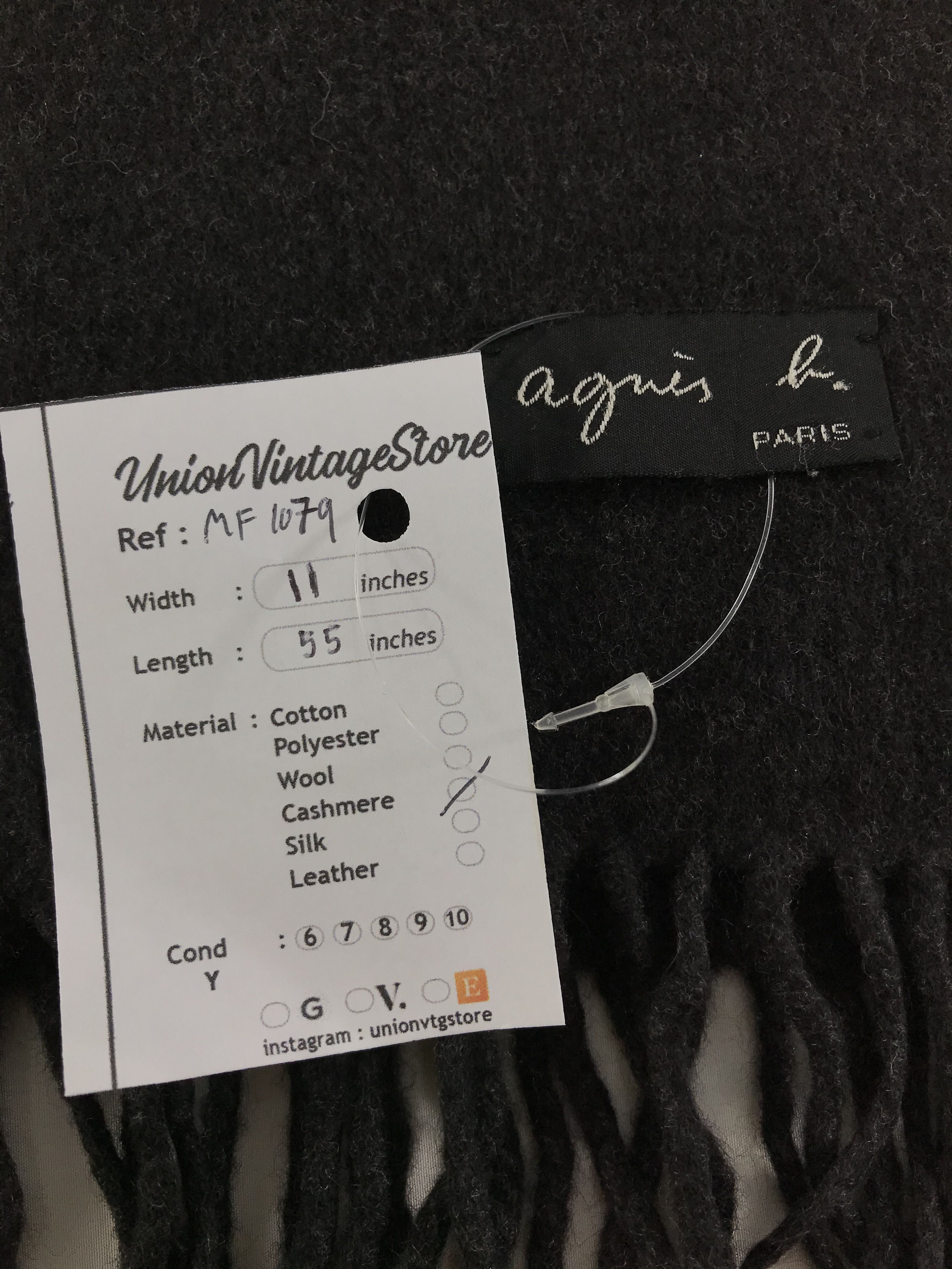 agnes b. Vintage Agnes B Scarf/Muffler/Neckwear MF1079 Size ONE SIZE - 4 Thumbnail