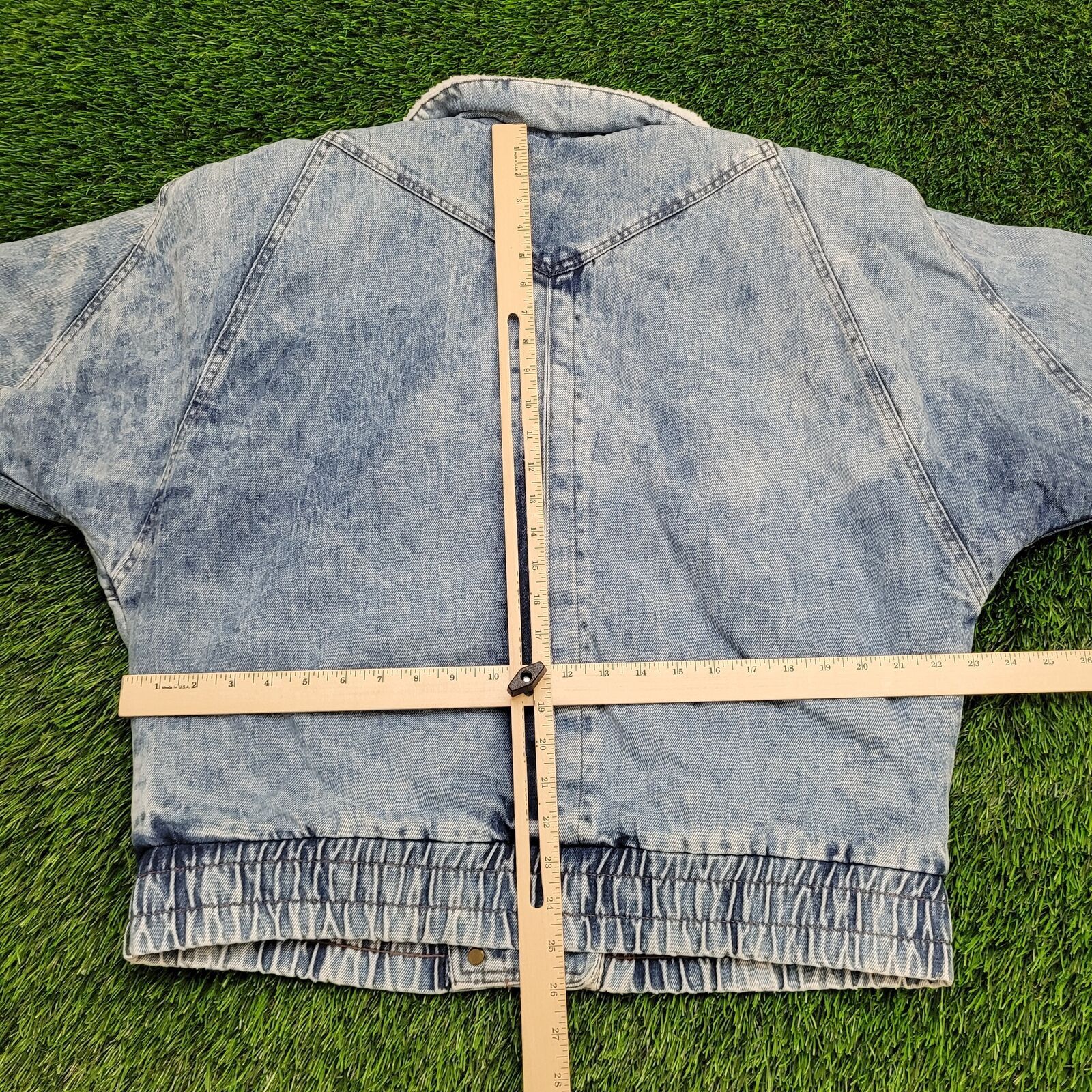 Vintage VTG 80s Andy Johns Denim Moto Jacket M Sherpa Lined Acidwash Size US M / EU 48-50 / 2 - 6 Thumbnail