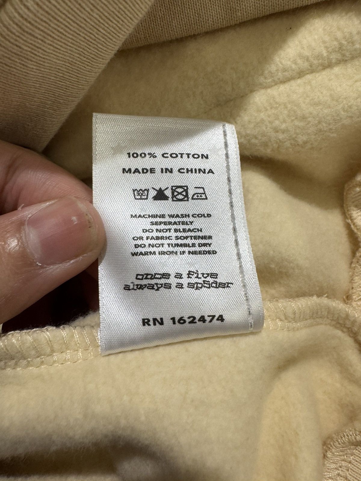 Sp5der Sp5der Beluga Hoodie Cream Size US XL / EU 56 / 4 - 3 Thumbnail