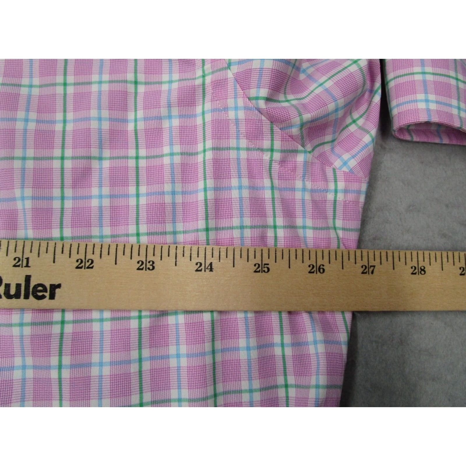 Ralph Lauren Ralph Lauren Shirt Mens 2XL Pink Check Button-Up Classic Fit Pony Embroidered Nylon Blend Long Sleeve Size US XXL / EU 58 / 5 - 7 Thumbnail