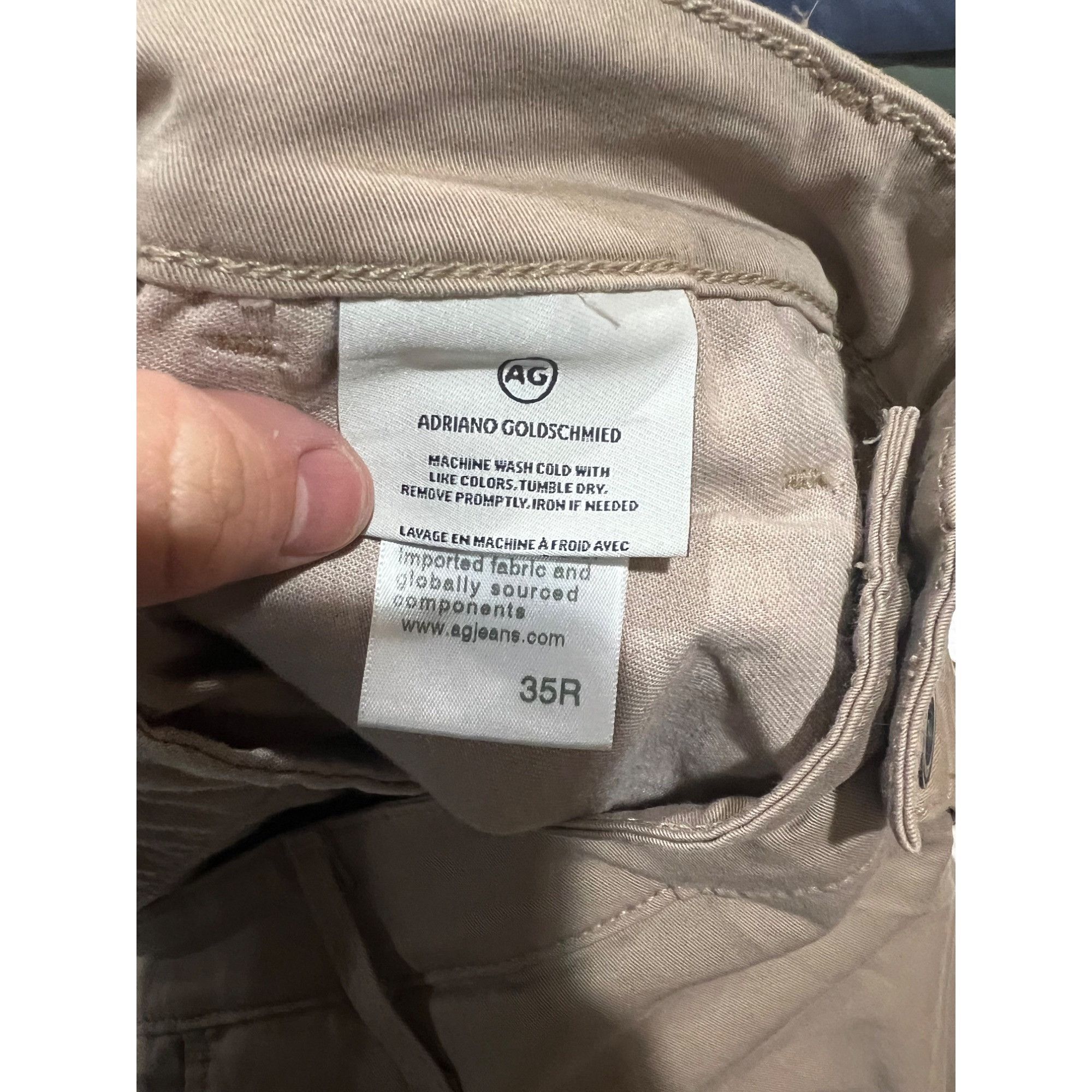 AG Adriano Goldschmied Adriano Goldschmied The Marshall Slim Mens Khakis - Size 35x Size US 35 - 4 Thumbnail