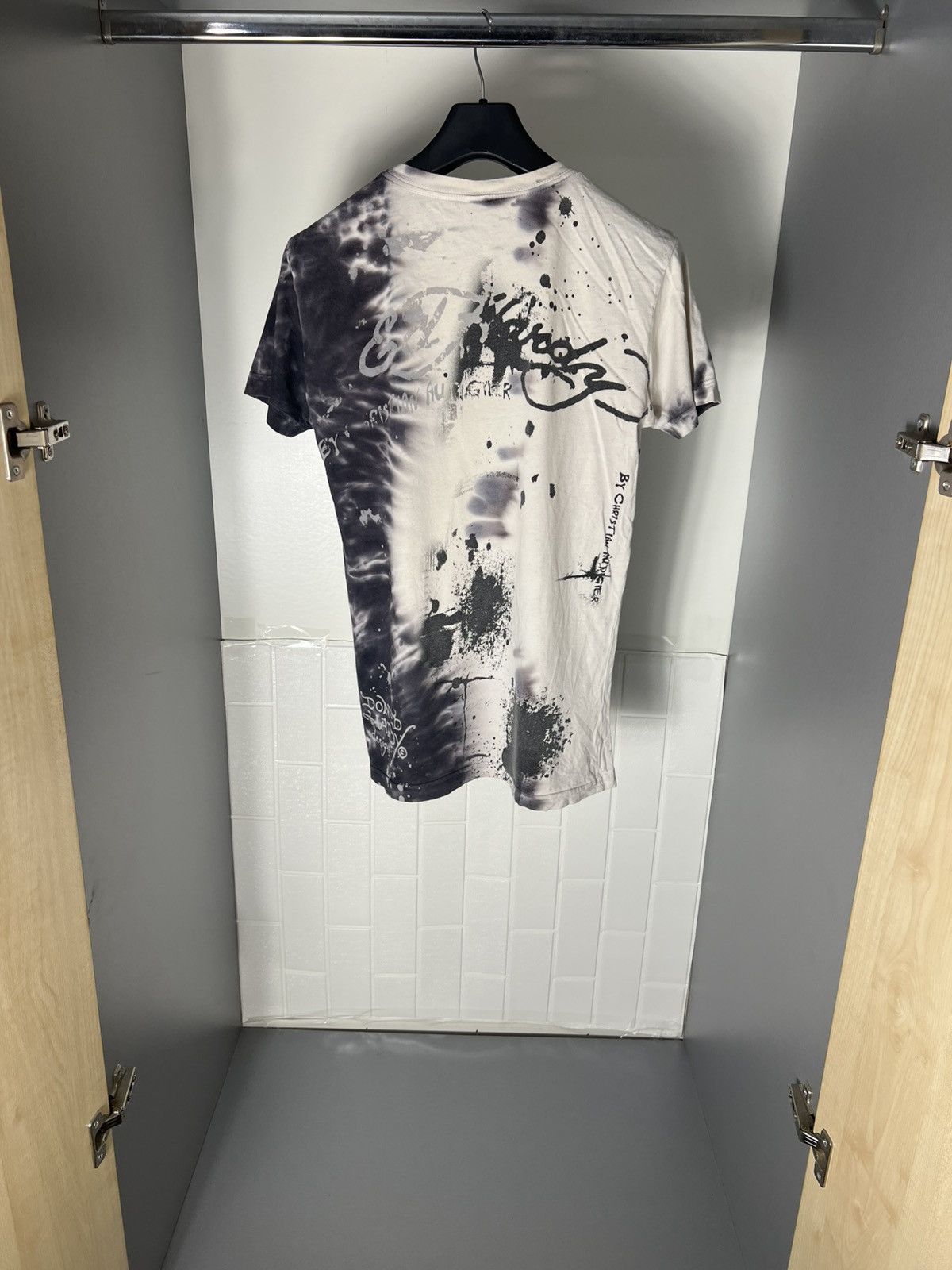 Ed Hardy × Vintage VERY RARE ED HARDY DOUBLE PRINTED DESIGNER T-SHIRT Y2K 90s Size US S / EU 44-46 / 1 - 9 Thumbnail