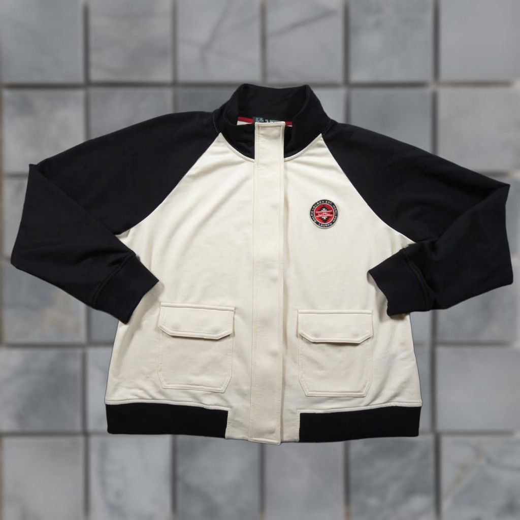 Ralph Lauren Lauren Ralph Lauren Jacket Womens XL Black Cream Full Zip LRL Active Colorblock Jacket Size XL / US 12-14 / IT 48-50 - 1 Thumbnail
