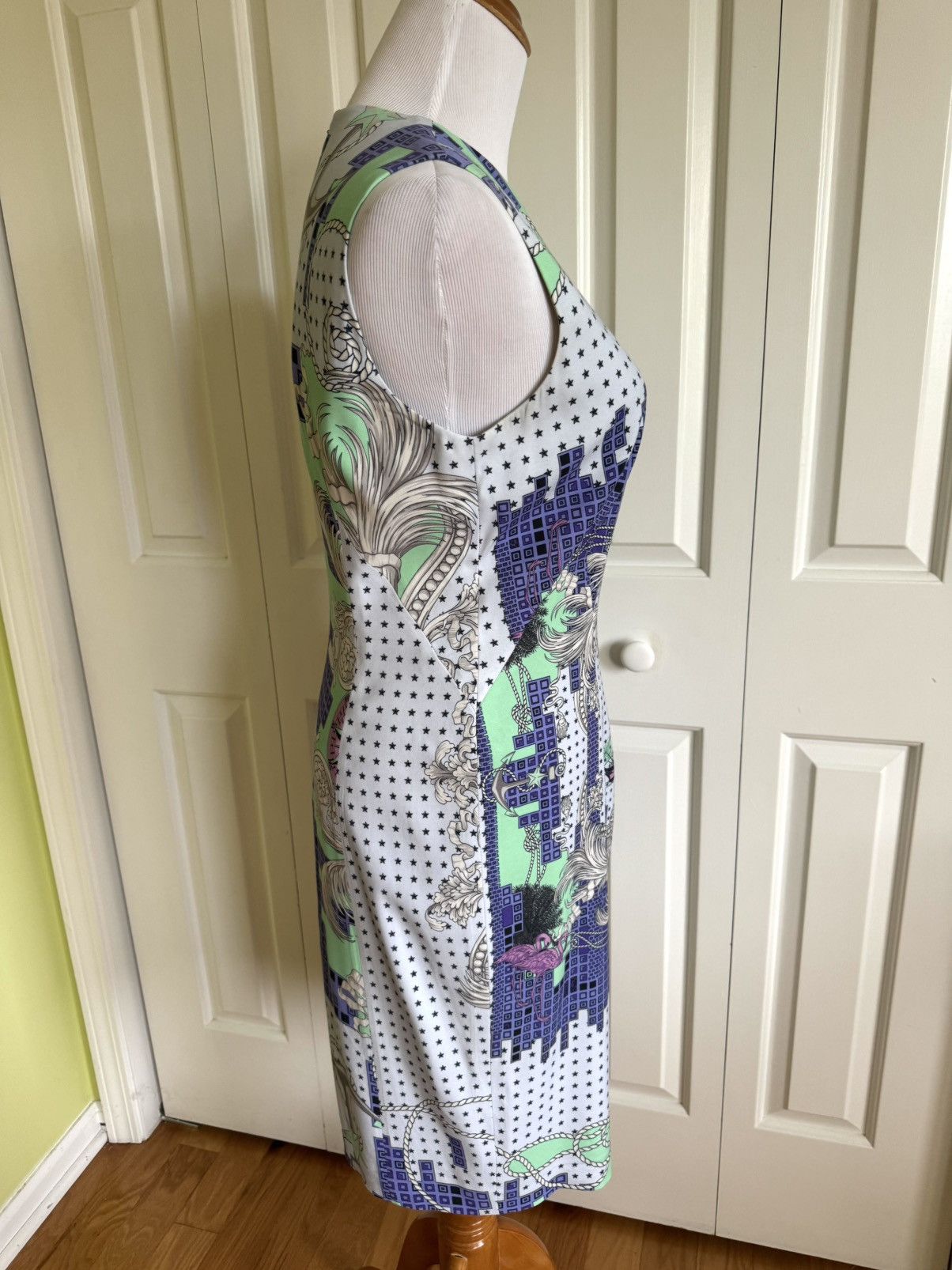 Versace VERSACE COLLECTION Multicolor Stretch Cocktail Dress 8/44 Size M / US 6-8 / IT 42-44 - 4 Thumbnail