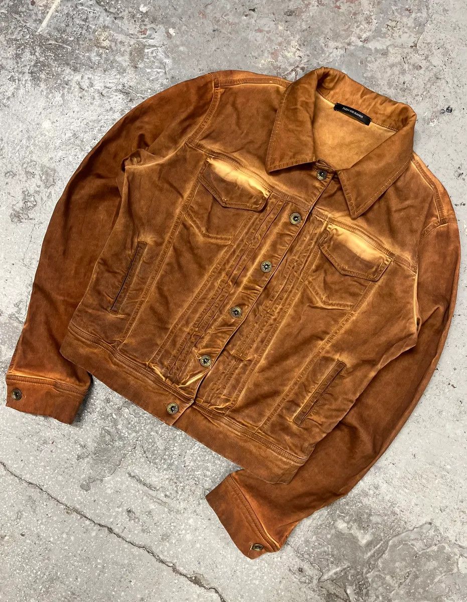 Vintage 2000s Plein Sud Orange Faded Jacket Size XS / US 0-2 / IT 36-38 - 2 Thumbnail