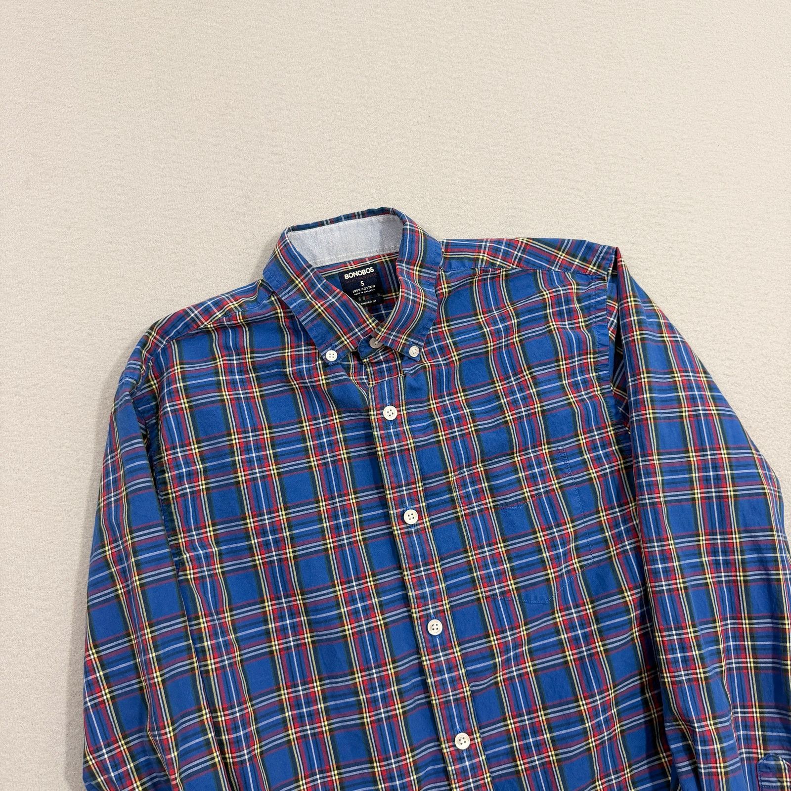 Bonobos Bonobos Shirt Men's Small Blue Red Plaid Long Sleeve Button Size US S / EU 44-46 / 1 - 1 Thumbnail