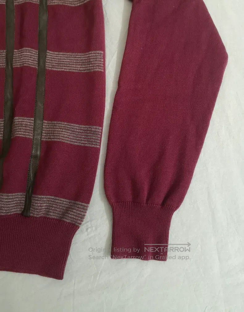 Hermes Hermes Wool knitted sweater, burgundy, pieced sheepskin Size US M / EU 48-50 / 2 - 6 Thumbnail