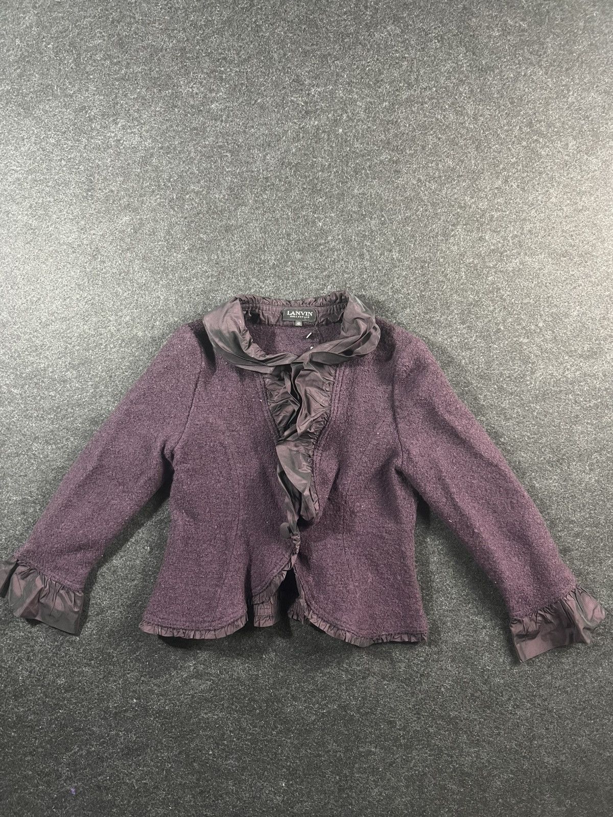 Lanvin Lanvin Light Blouse Purple With Ruff Rare Size S / US 4 / IT 40 - 2 Thumbnail