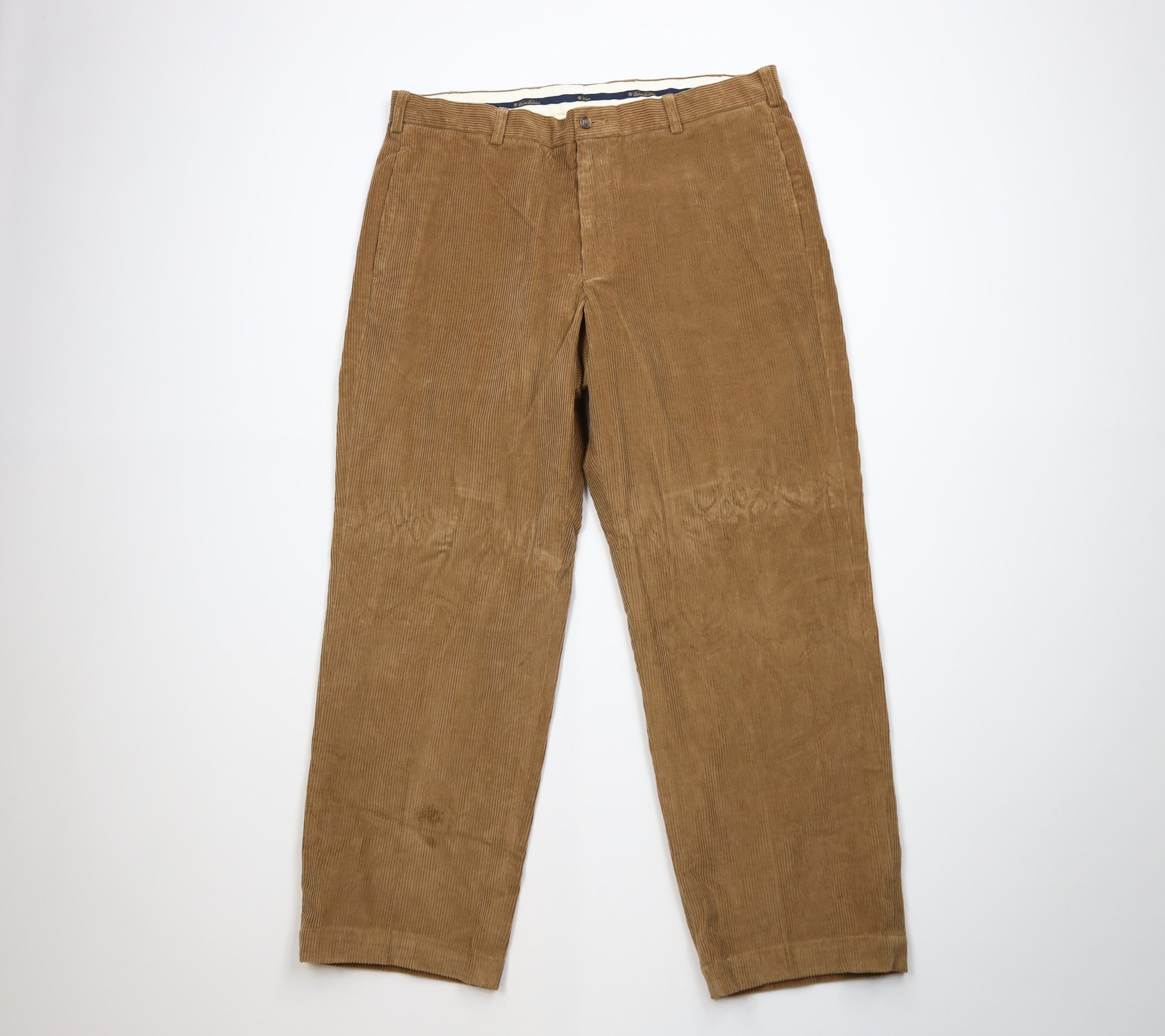Brooks Brothers Vintage 90s Brooks Brothers Wide Leg Corduroy Chino Pants Size US 36 / EU 52 - 1 Thumbnail