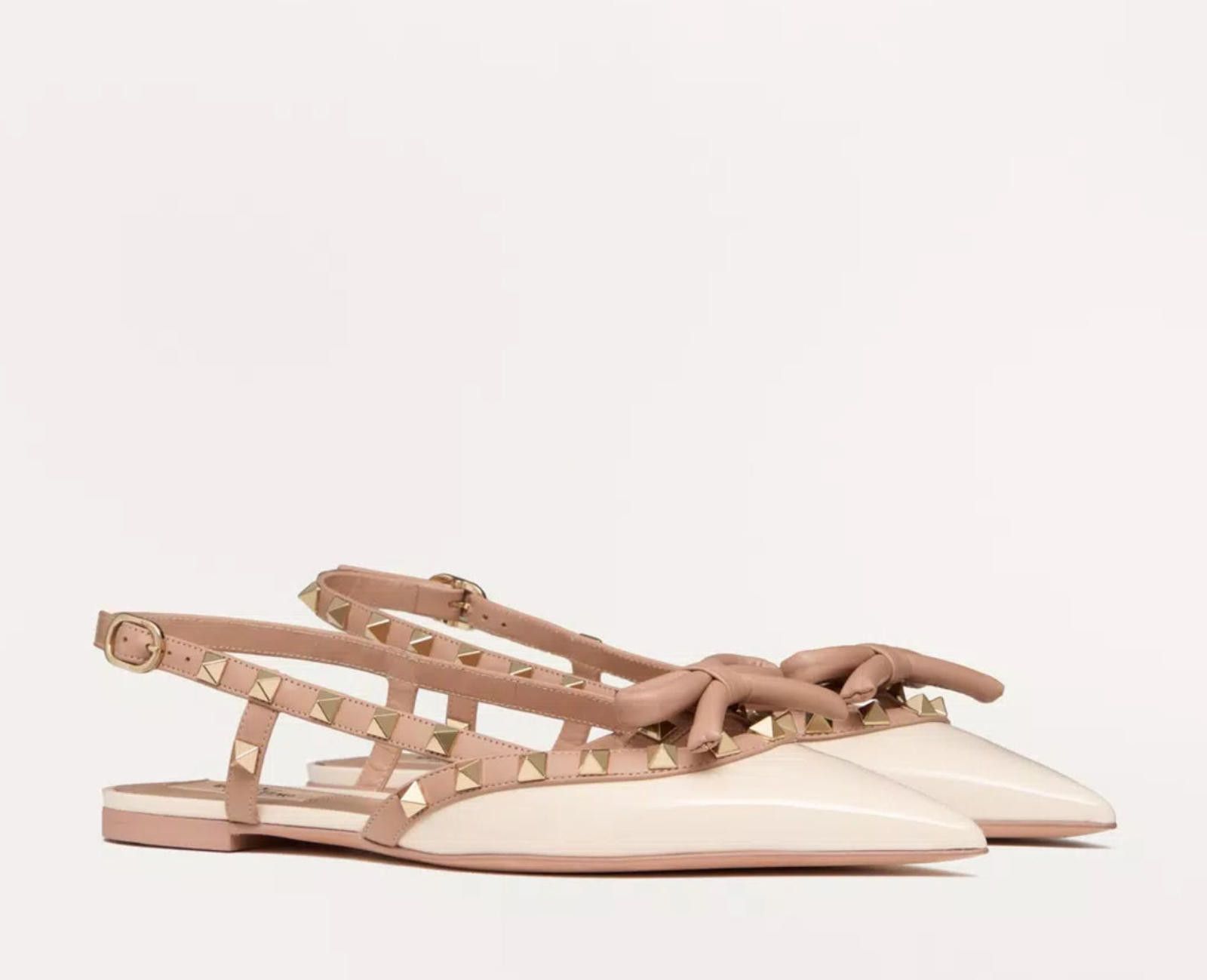 Other Valentino Rockstud Bow Ballerina Slingback Size US 7.5 / IT 37.5 - 2 Thumbnail