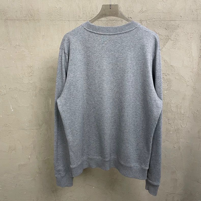 Loewe LOEWE Gray classic embroidered logo round neck hoodie Size M / US 6-8 / IT 42-44 - 2 Thumbnail