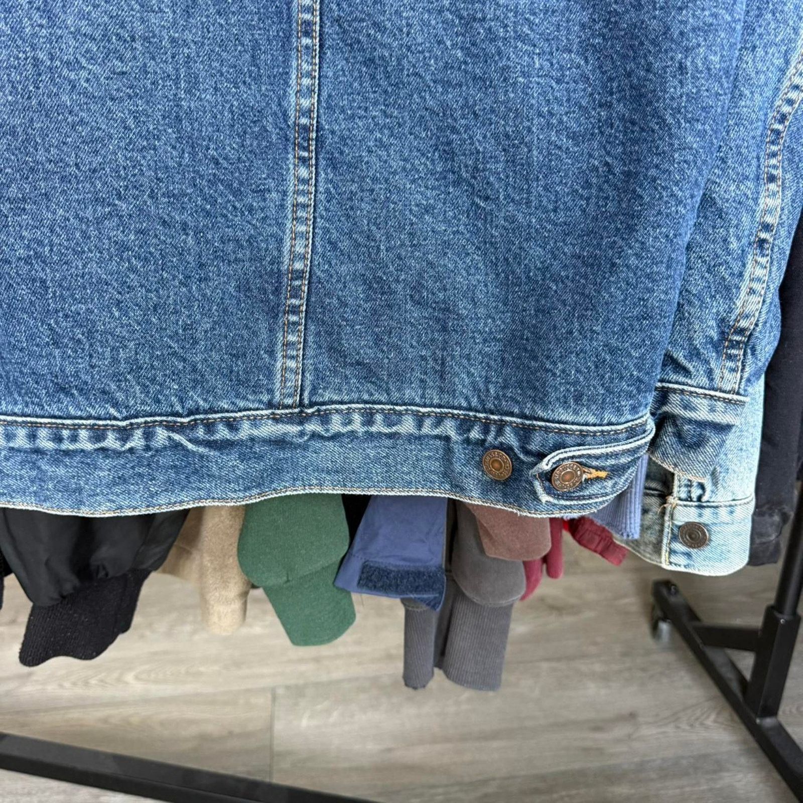 Levi's Vintage 90s Levis Dry Goods Sherpa Lined Denim Jacket Size US XXL / EU 58 / 5 - 8 Thumbnail