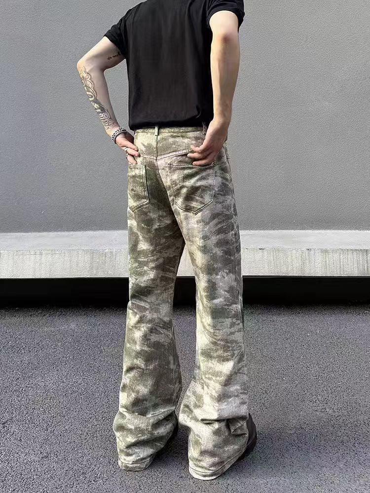 Japanese Brand × Vintage Camouflage loose wide-leg casual trousers Size US 30 / EU 46 - 4 Thumbnail