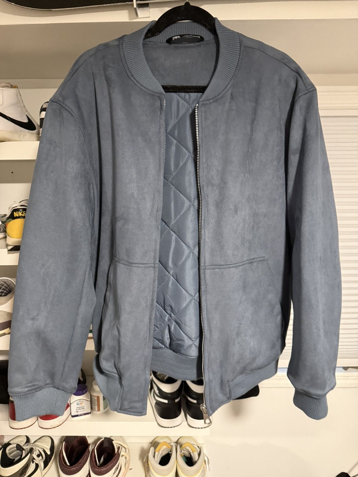 Zara Zara Suede Bomber Jacket - XL Size US XL / EU 56 / 4 - 1 Thumbnail
