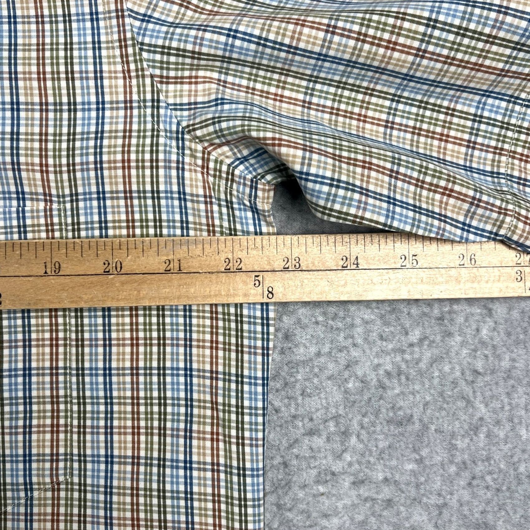 Loro Piana Loro Piana Shirt Mens Medium Multicolor Plaid Cotton Short Sleeve Button Size US M / EU 48-50 / 2 - 5 Thumbnail