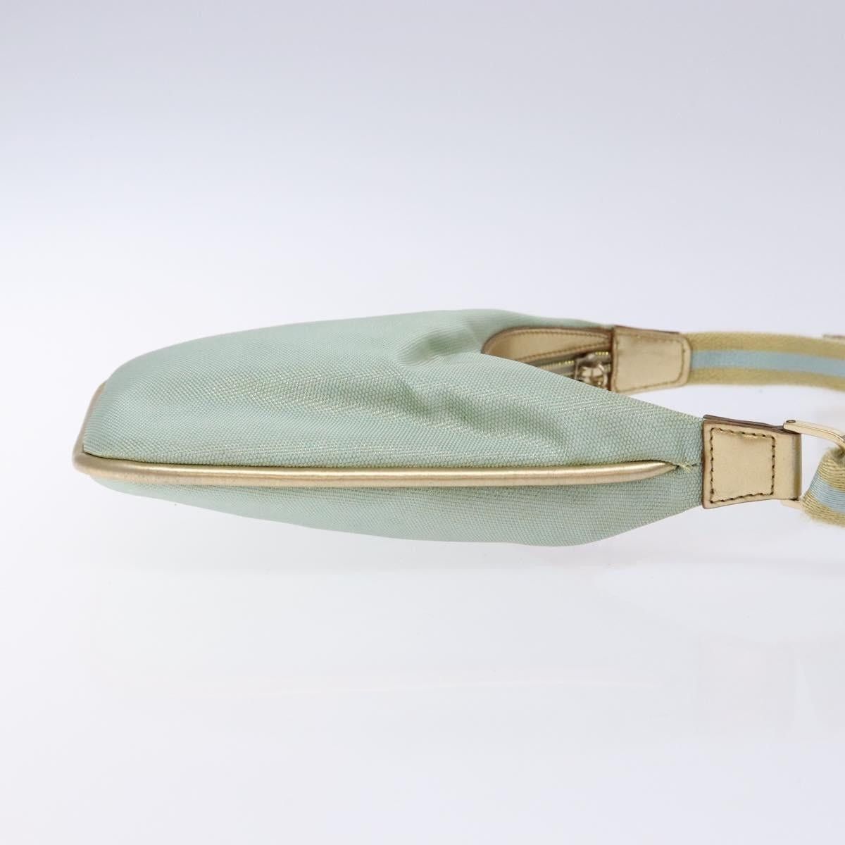 Gucci GUCCI Sherry Line Shoulder Bag Canvas Light Blue Gold 005 Size ONE SIZE - 4 Thumbnail
