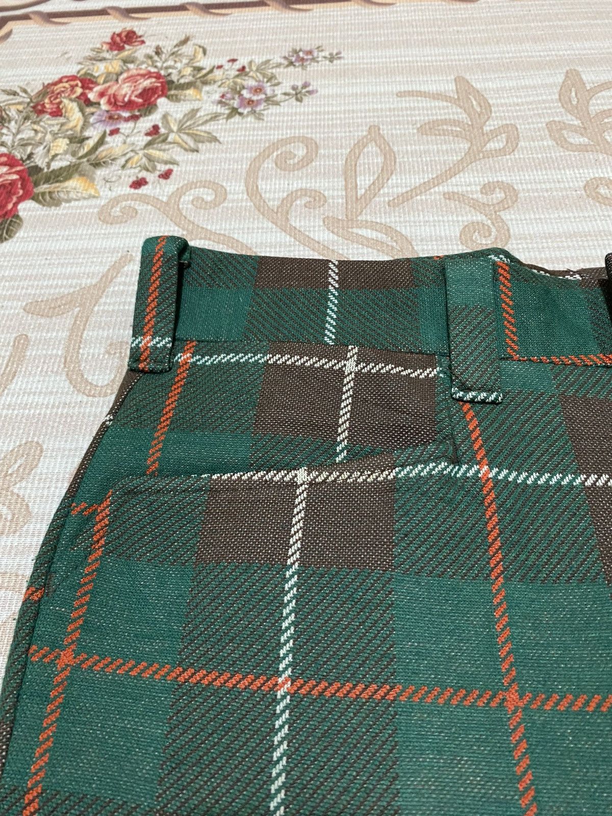 Lee 70s Vtg Lee Tartan Plaid Pants Size US 31 - 6 Thumbnail