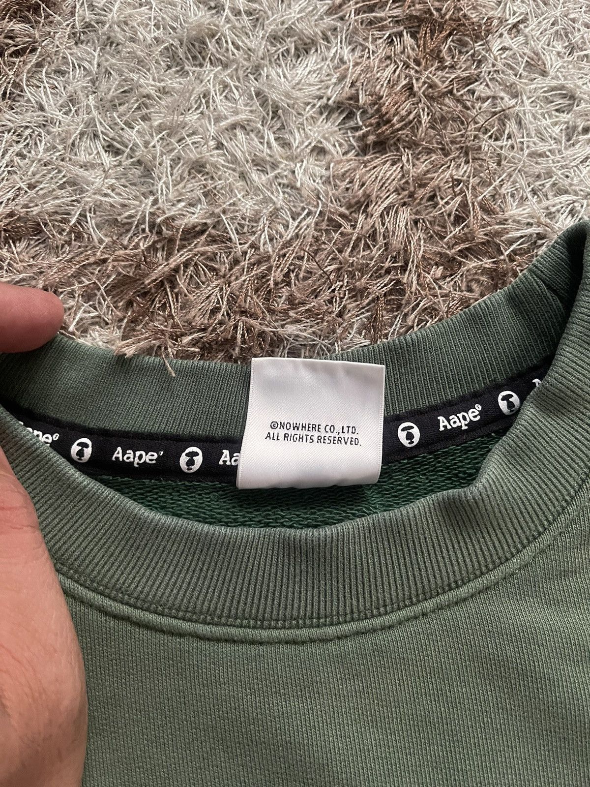 Bape 🇯🇵AAPE UNVS BY A BATHING APE EMBROIDERY CREWNECK Size US M / EU 48-50 / 2 - 9 Thumbnail