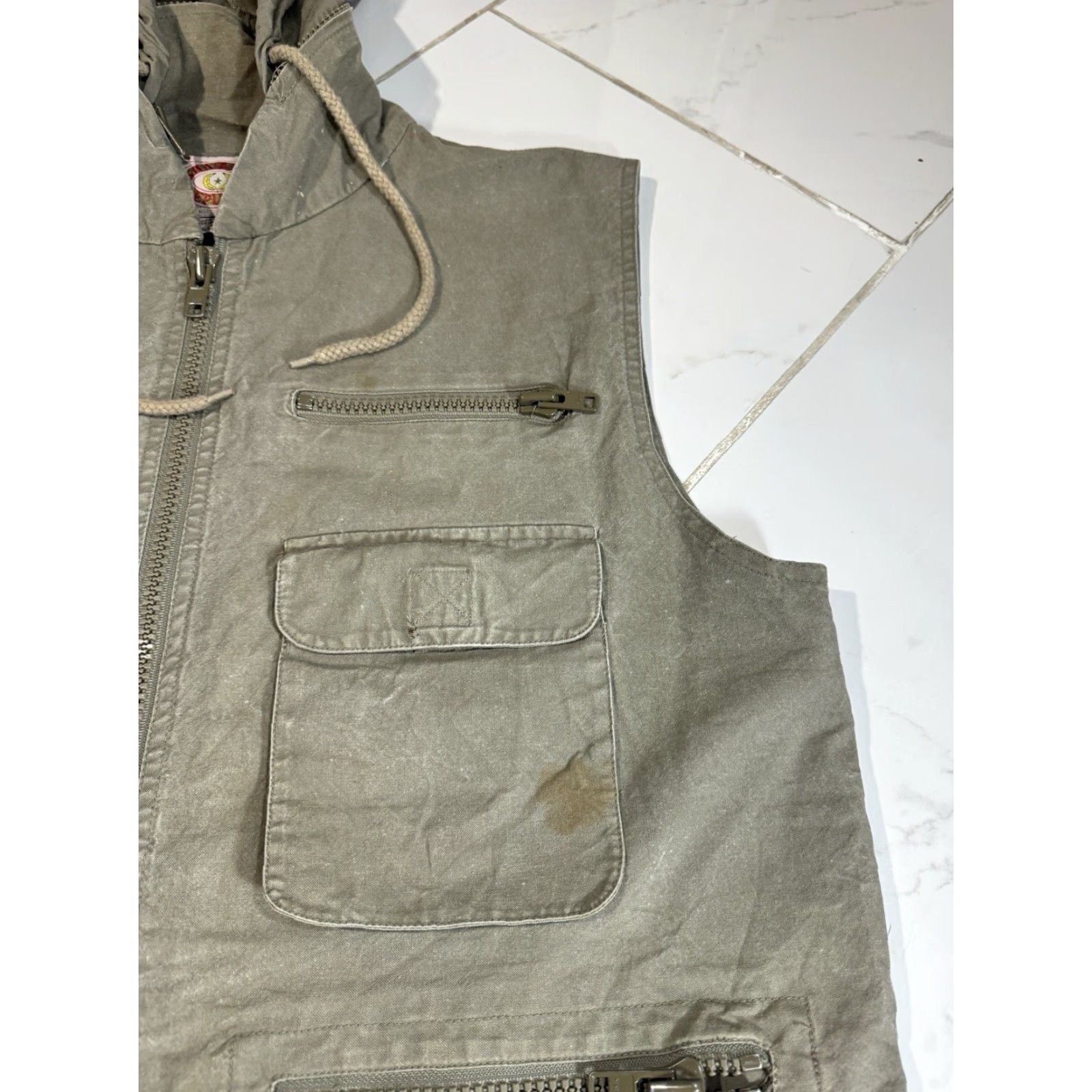 Banana Republic VINTAGE Banana Republic Utility Vest Hooded 90s Green M Mens Size US M / EU 48-50 / 2 - 4 Thumbnail