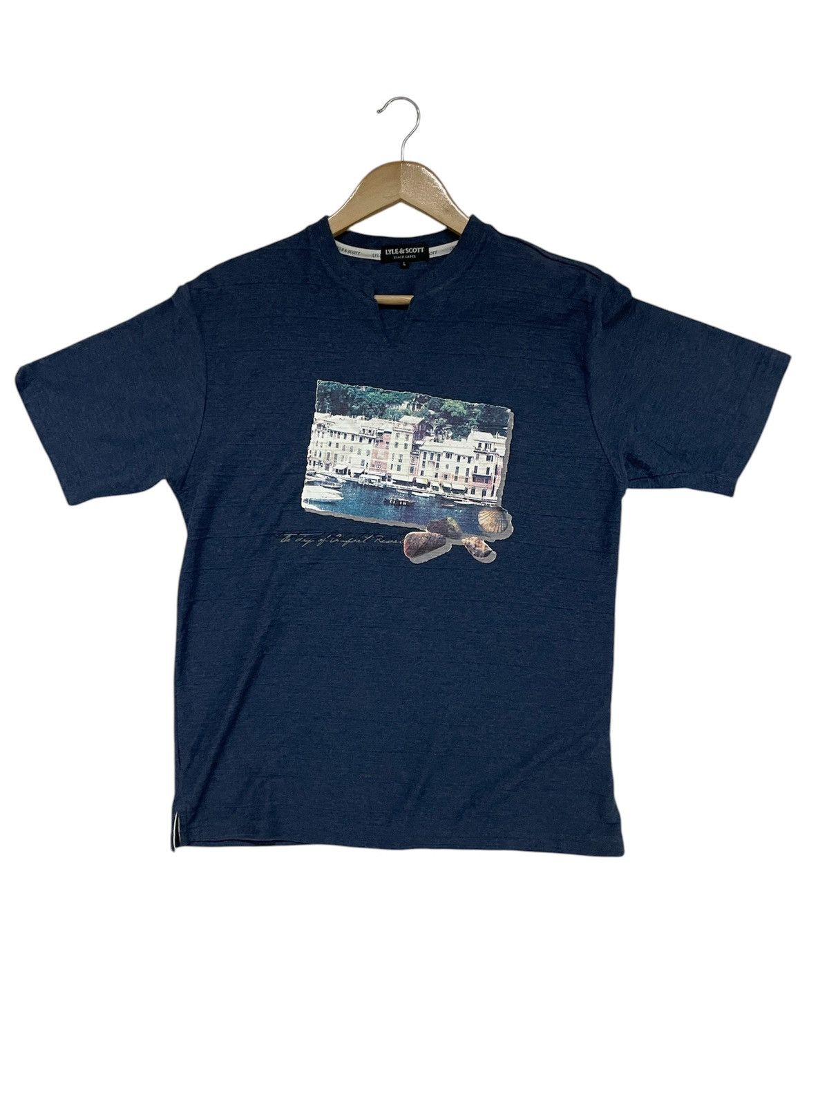 Fred Perry × Lacoste × Lyle & Scott Lyle & Scott Black Label Assymetrical Tee shirt Size US L / EU 52-54 / 3 - 6 Thumbnail