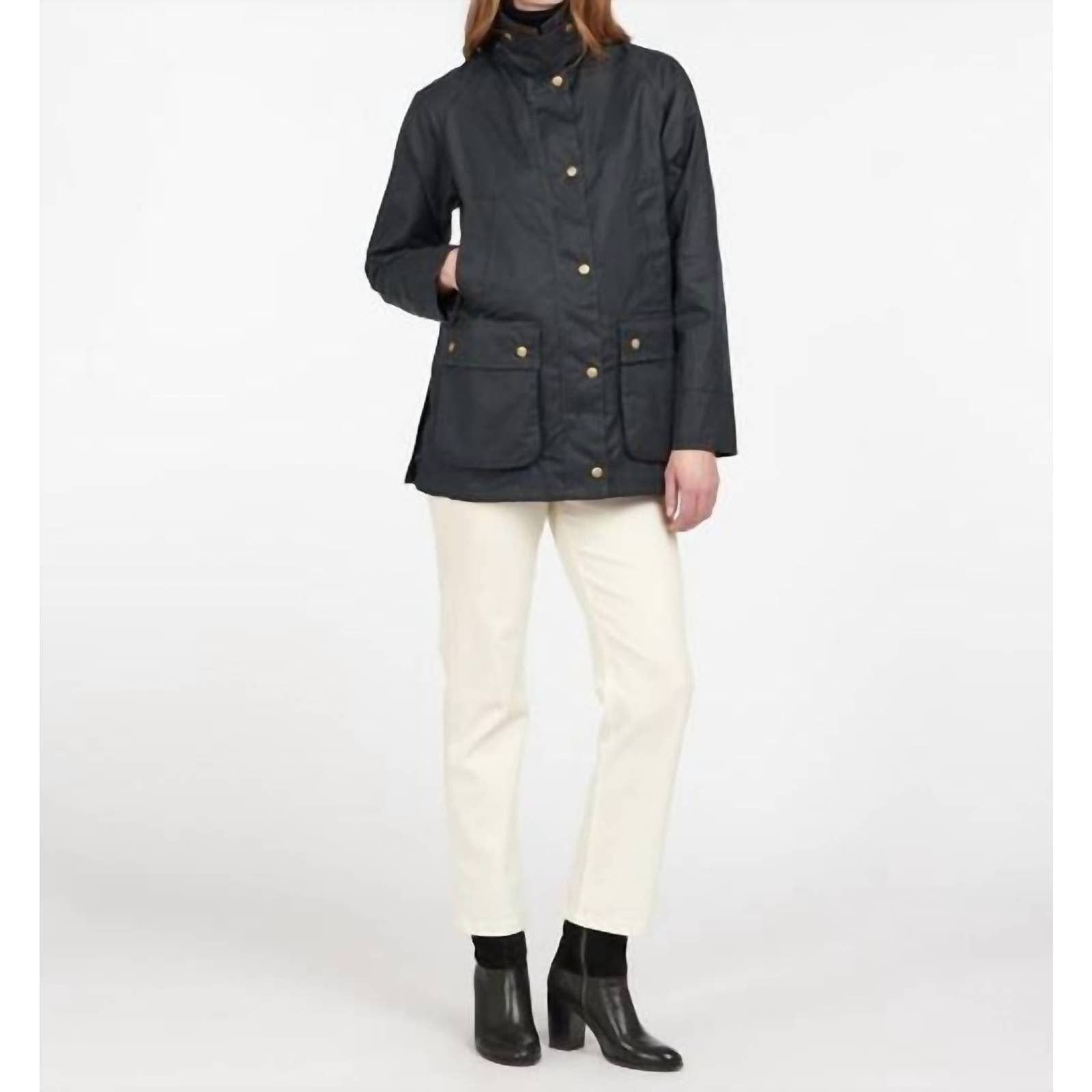 Barbour Acorn Waxed Jacket In Navy Grailed