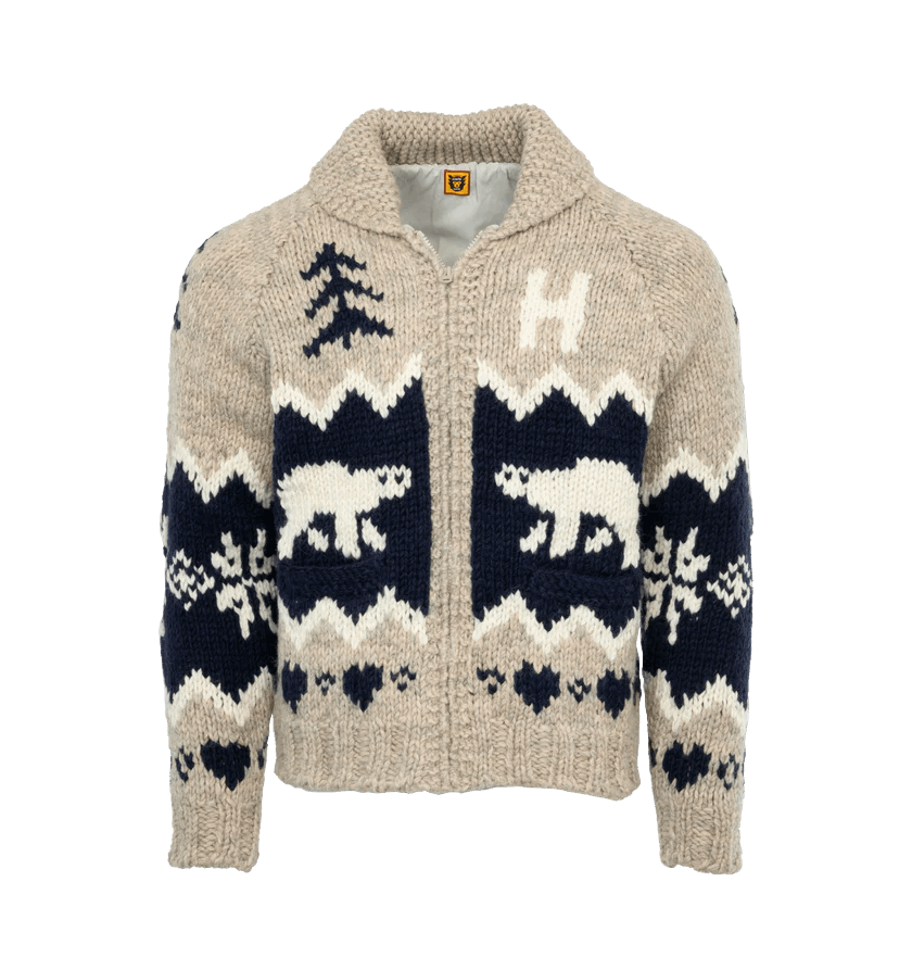 Human Made o1h1sh10624 Sweater in Beige Size US L / EU 52-54 / 3 - 1 Thumbnail