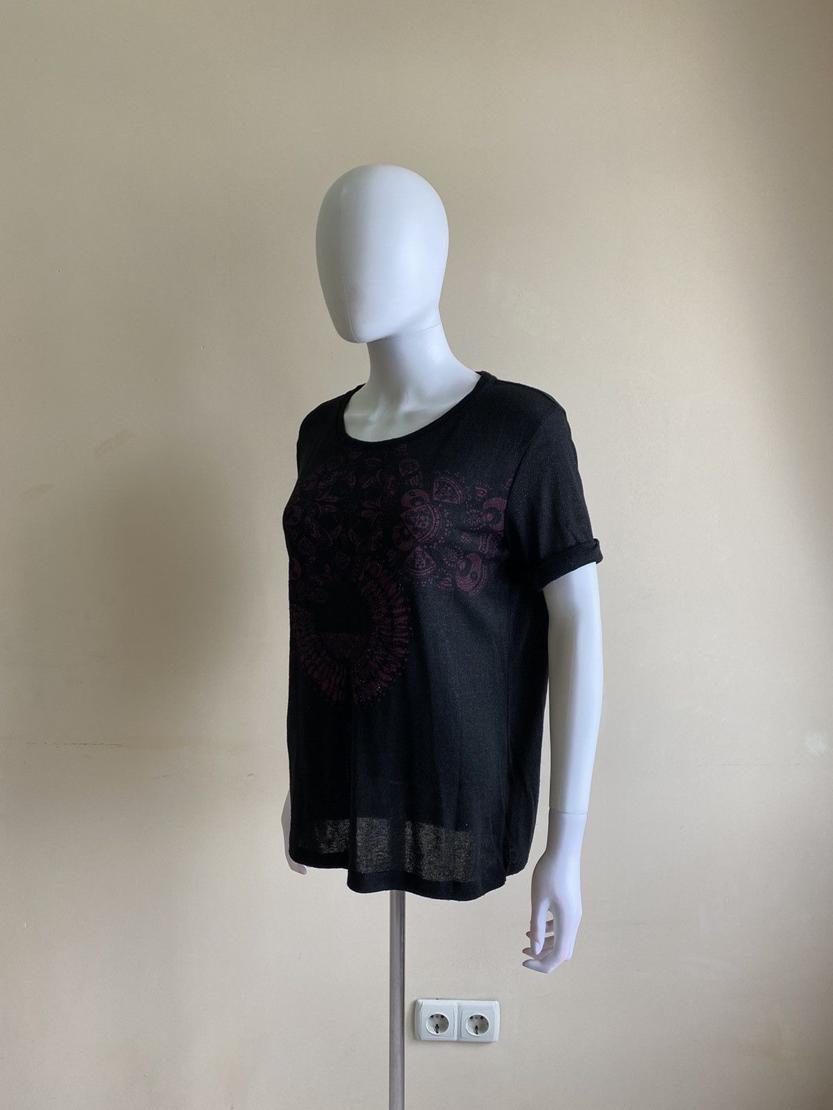 Custo Barcelona Custo Barcelona Womens Black Short Sleeve Top Size S Size S / US 4 / IT 40 - 5 Thumbnail