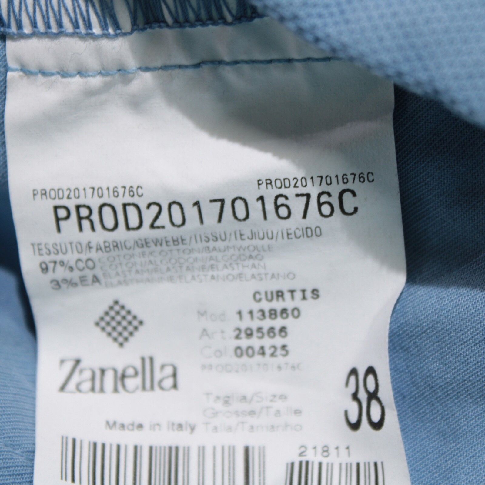 Zanella Zanella New with tags Chino Size 40 US In Blue Size US 40 / EU 56 - 5 Thumbnail